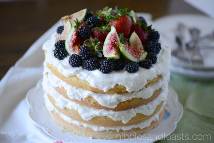 Naked Cake With Berries And Figs Nibbles And Feasts