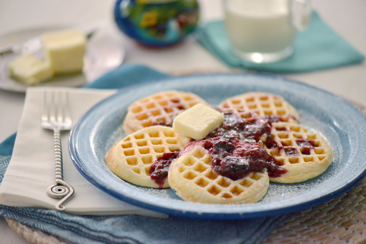 Very Berry Mini Waffles Nibbles and Feasts
