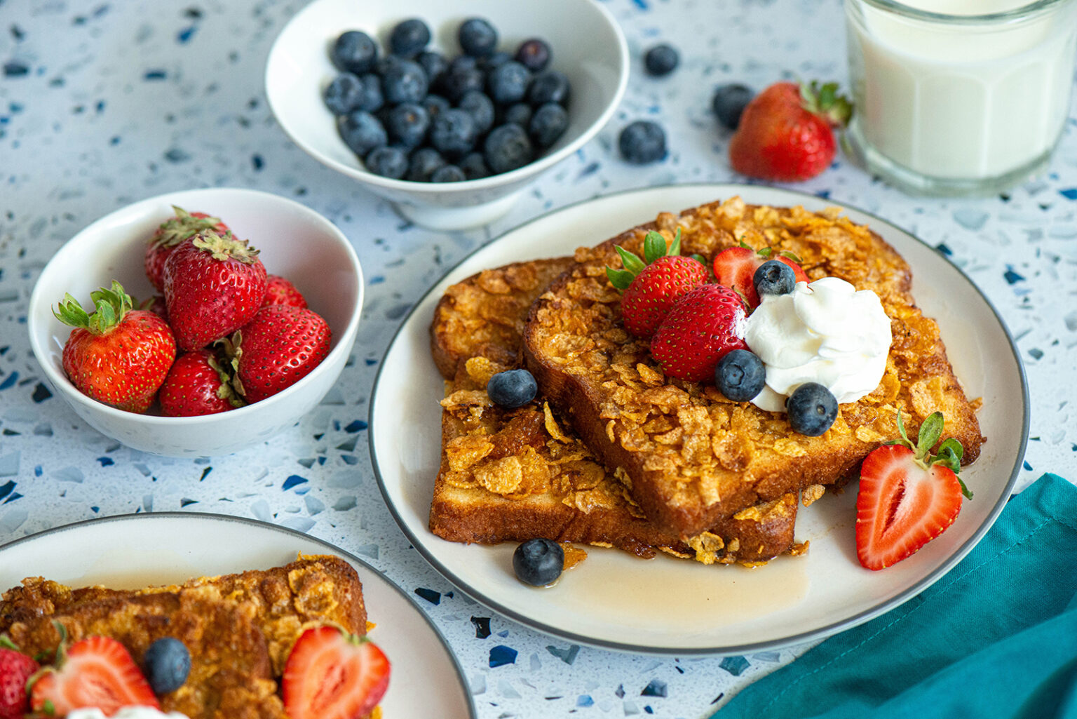 Cereal French Toast Nibbles and Feasts