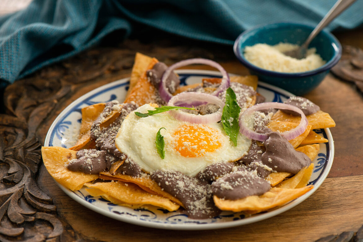 Black Bean Chilaquiles Nibbles and Feasts