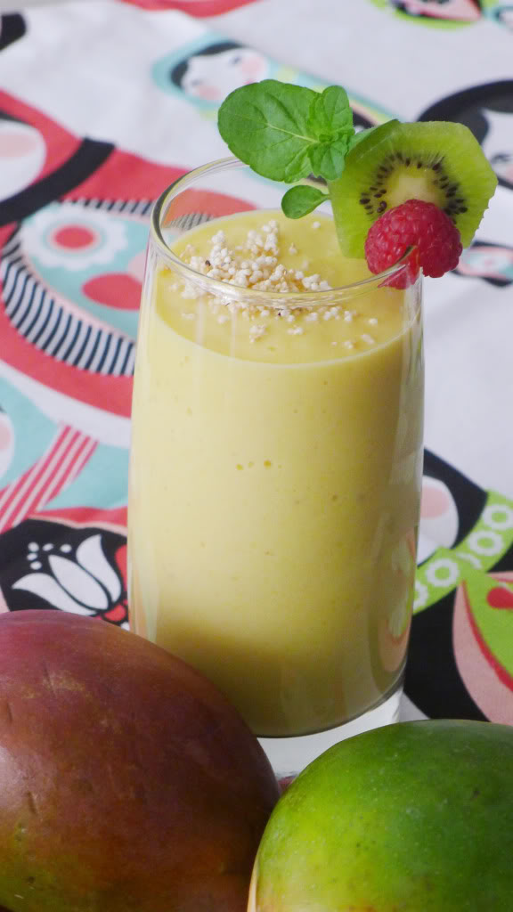 Mango Yogurt Smoothie - Nibbles and Feasts