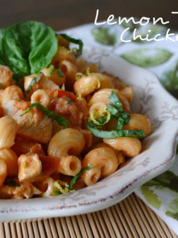 Lemon tomato chicken Pasta