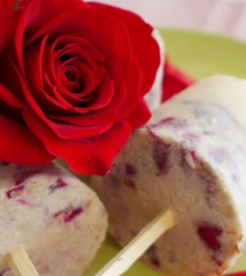 Rose Petal and Almond Paletas