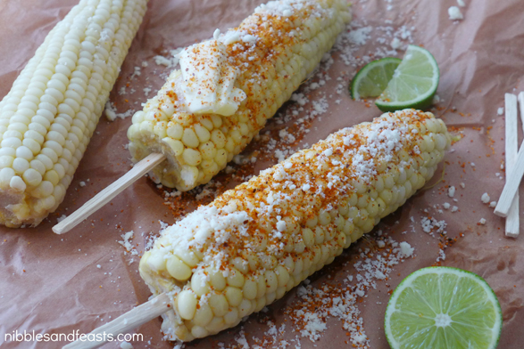 Mexican-Style Street Corn - Nibbles and Feasts