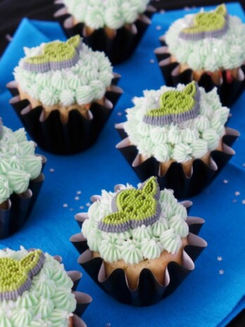 Avocado Citrus Yoda Cupcakes