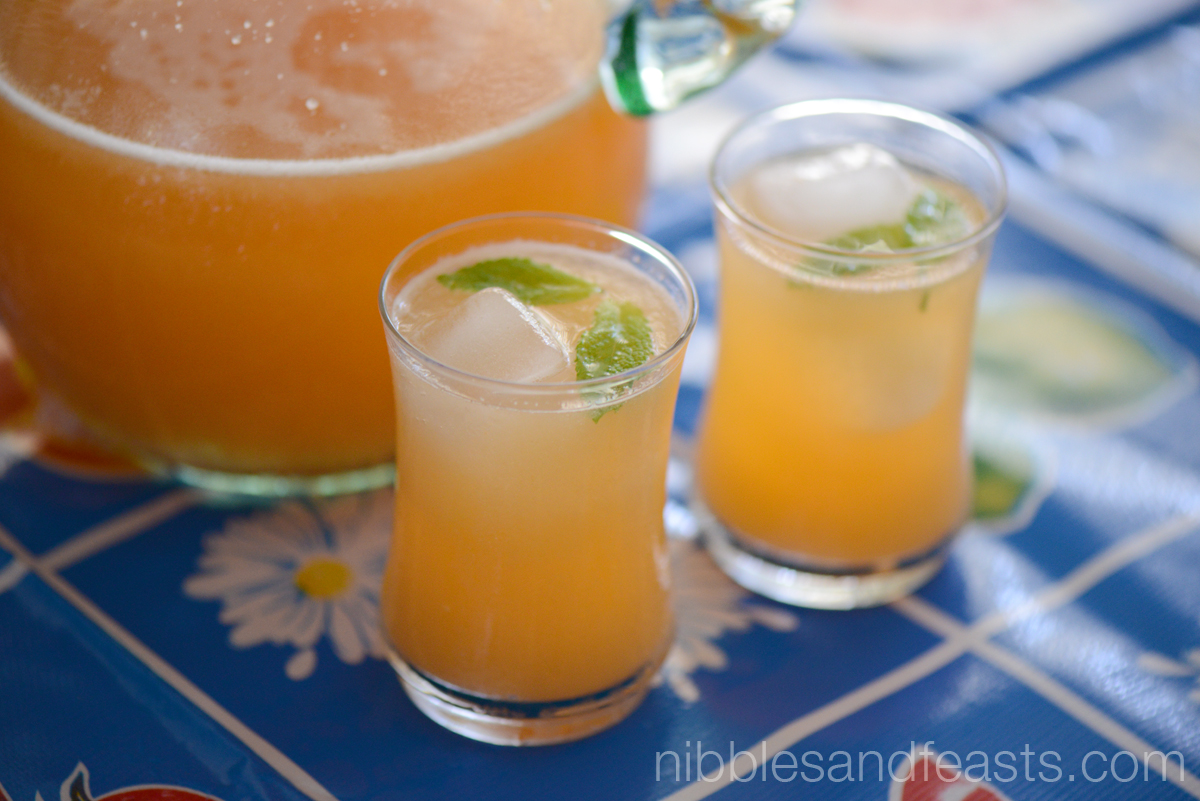 Agua Fresca de Melon  Cantaloupe Cooler - Nibbles and Feasts
