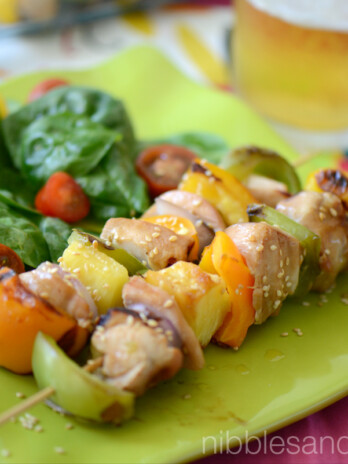 Pineapple Teriyaki Chicken Skewers