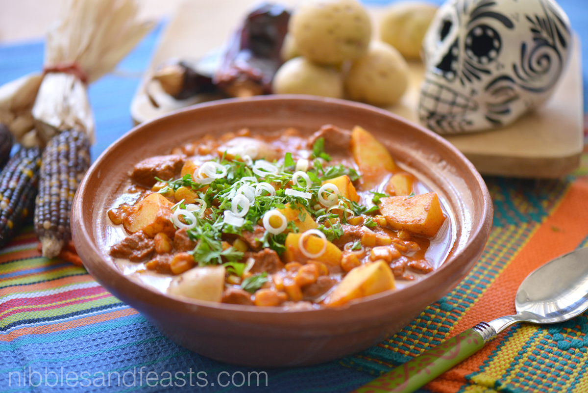 Papas en Mole - Nibbles and Feasts