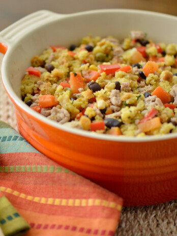 Southwest Cornbread Chicken Stuffing