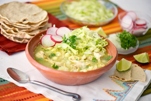 Green Pozole with Chicken (or Turkey) » Nibbles and Feasts
