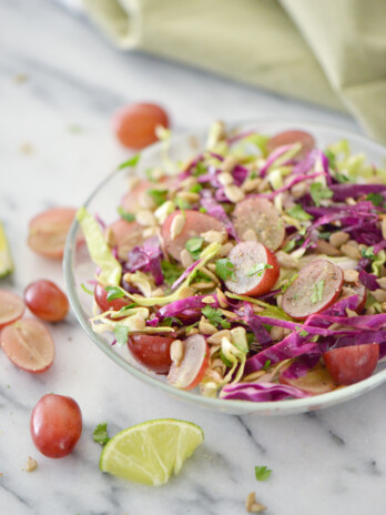 Grape Cabbage Sunflower Salad