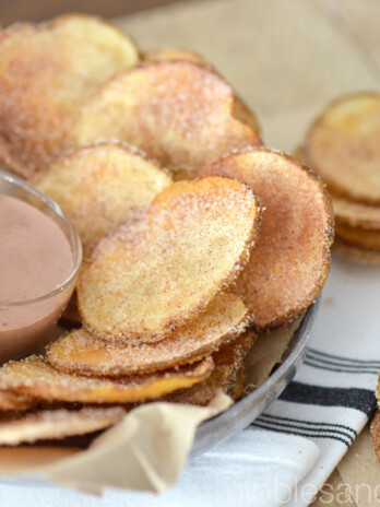 Churro Chips with Mexican Chocolate Crema