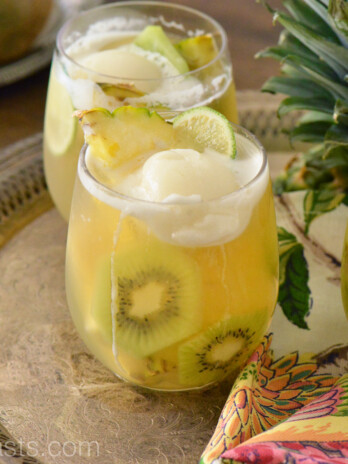 Tropical White Sangria Float