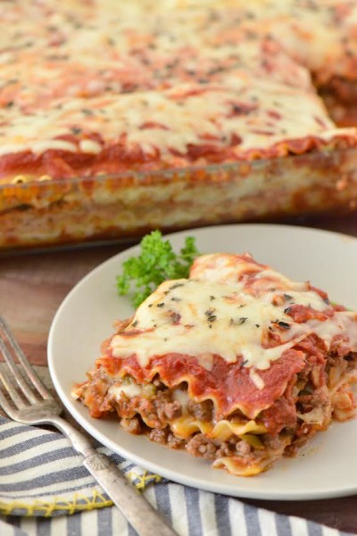 Spicy Lasagna - Nibbles and Feasts