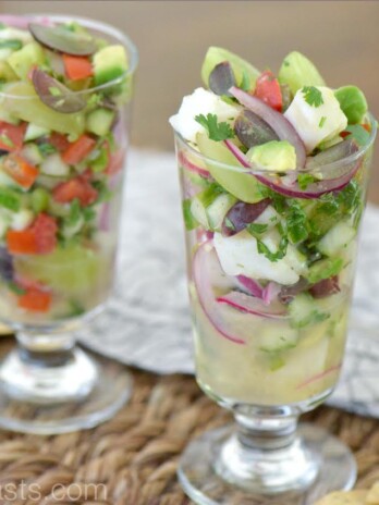 Fish Ceviche with Grapes