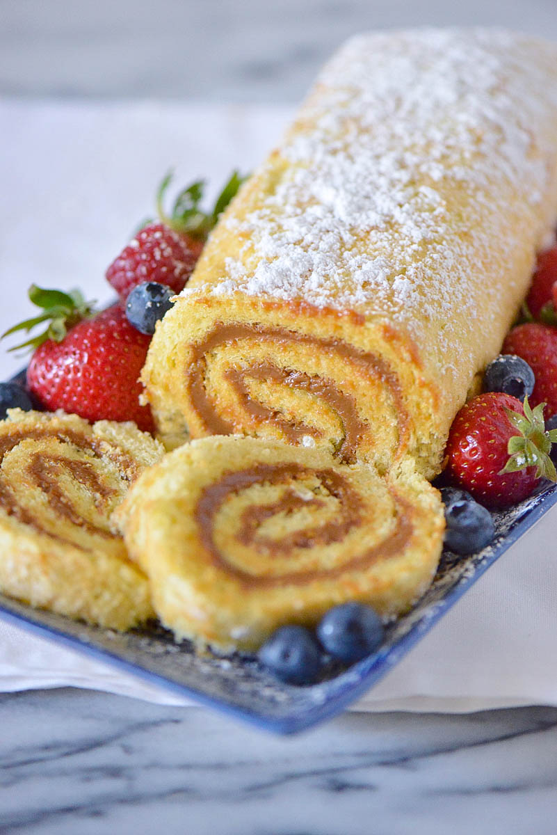 Dulce de Leche Roll - Nibbles and Feasts