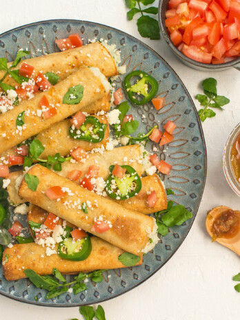 Watercress Potato Taquitos