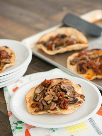 grilled mushroom tostadas