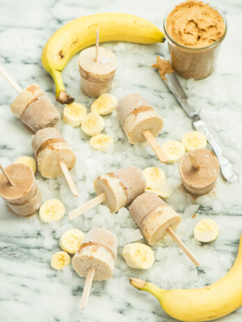 Cinnamon, Almond Butter Banana Paletas