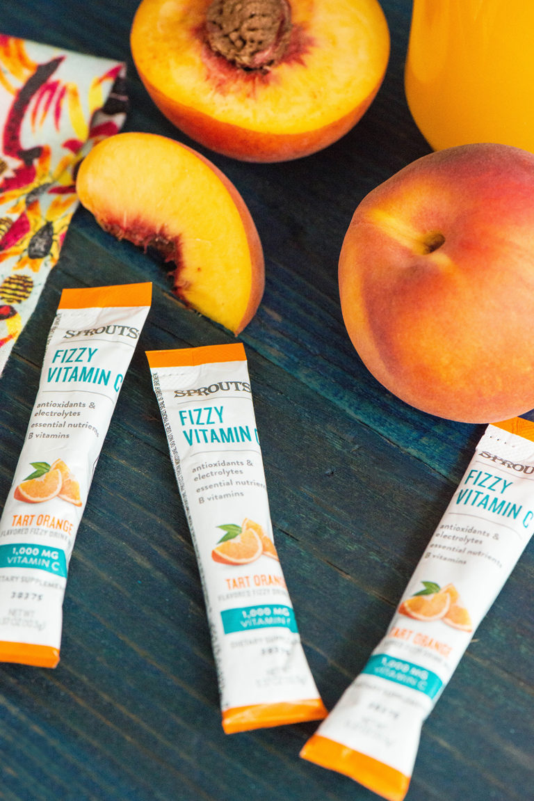 Fizzy Peach Bellini Mocktail Nibbles and Feasts