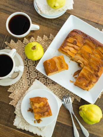 Upside Down Quince Cake