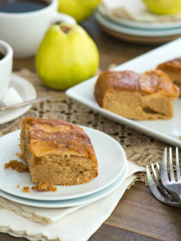 Upside Down Quince Cake