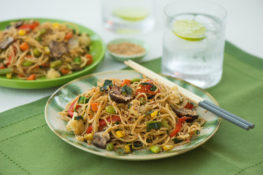Frozen Veggies Stir Fry with Noodles - Nibbles and Feasts