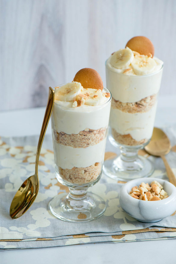 Banana Cream Parfait - Nibbles and Feasts