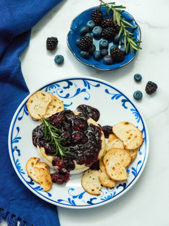 Baked Brie with Berry Compote