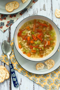 Vegetable Soup with Oats - Nibbles and Feasts