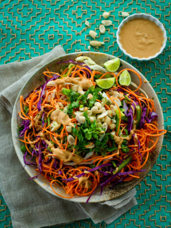 Thai Sweet Potato Noodle Salad