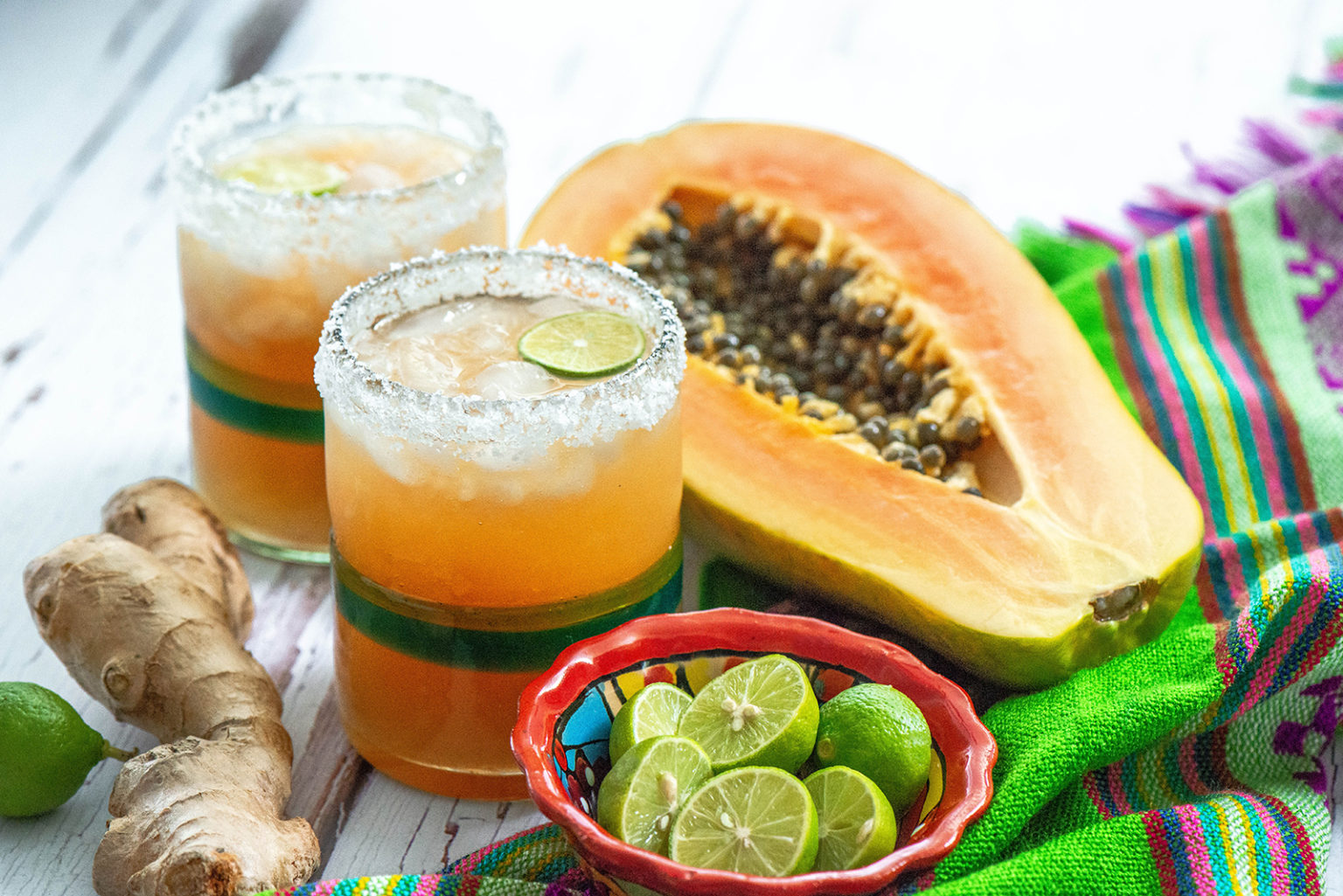 Papaya and Ginger Agua Fresca Nibbles and Feasts