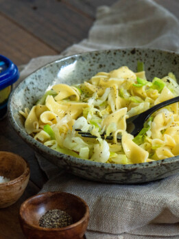 Buttery Noodles with Cabbage