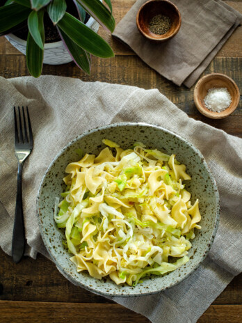 Buttery Noodles with Cabbage