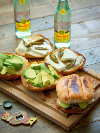 avocado queso fresco and Jalapeño torta