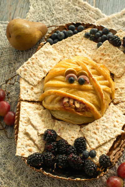 Baked Brie Mummy - Nibbles and Feasts