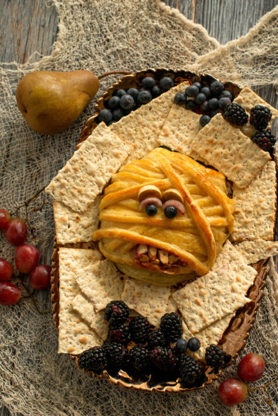 Baked Brie Mummy - Nibbles and Feasts