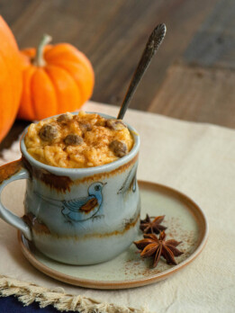 Pumpkin arroz con leche