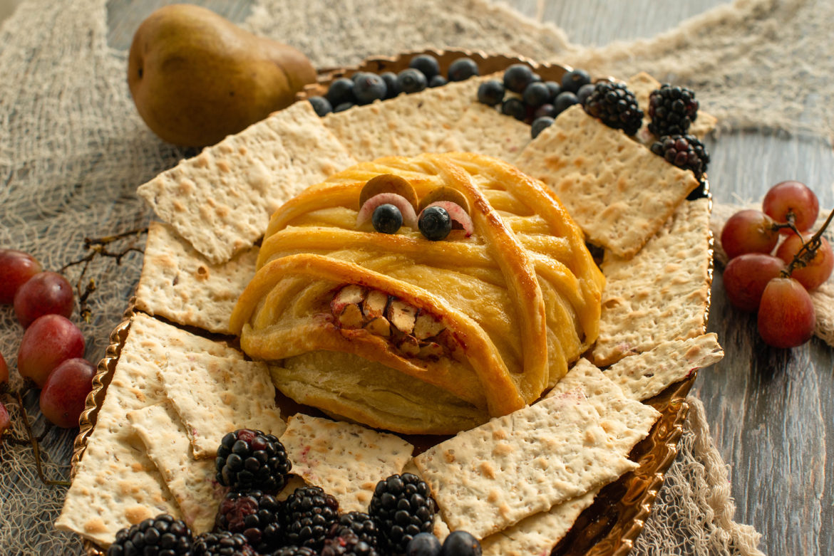 Baked Brie Mummy - Nibbles and Feasts