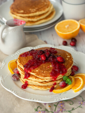 Cranberry Orange Pancakes