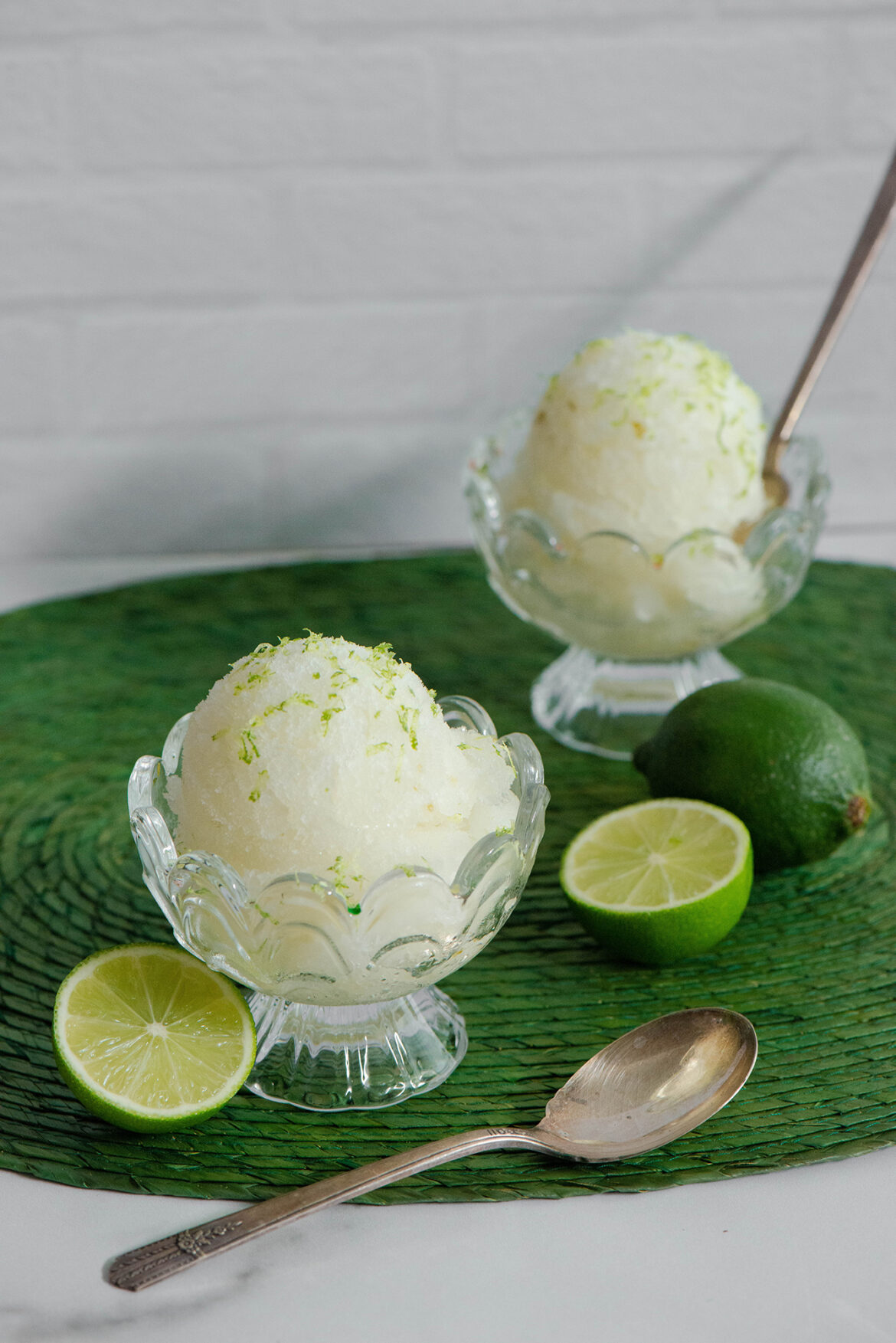 Lime Sorbet Garrafa Style - Nibbles and Feasts