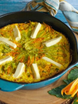 Queso Fresco Squash Blossom Frittata