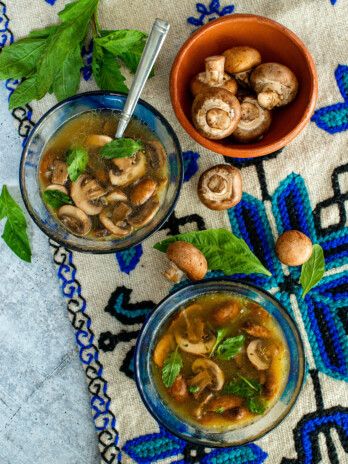 Mushroom Soup with Epazote