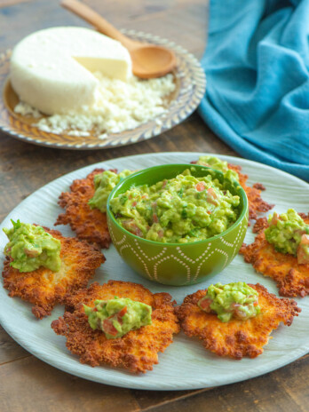 Air fryer cotija crisps