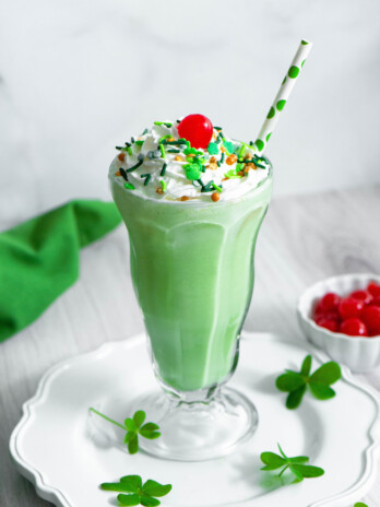 homemade shamrock shake