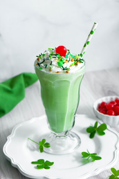 Homemade Shamrock Shake - Nibbles and Feasts