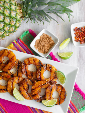 Sweet and Spicy Grilled Pineapple