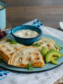 Breakfast Waffle Quesadillas