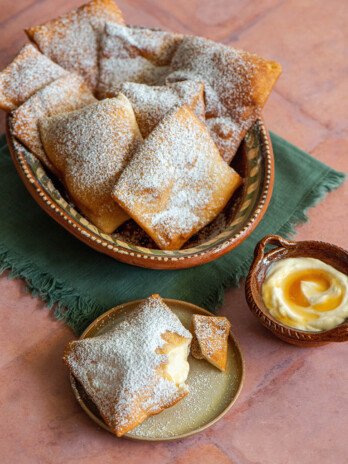 Sopaipillas with Honey Nata Filling