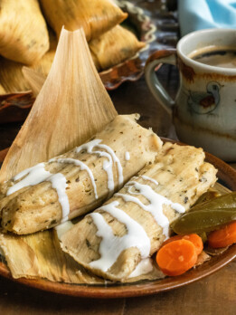 Watercress Carrot and Squash Tamales